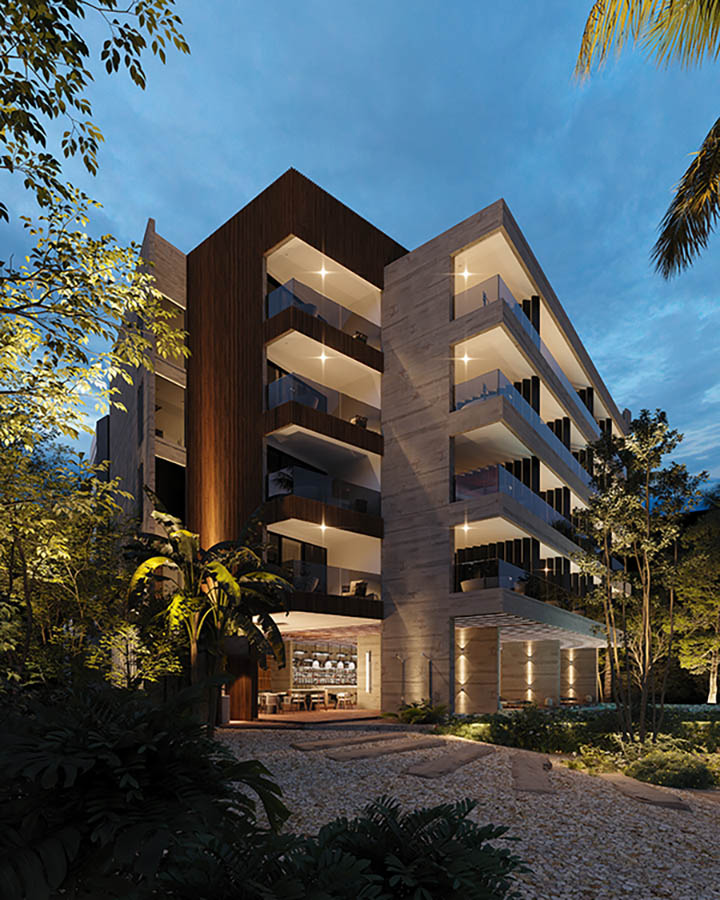 Render Fachada Valenia 218 | PLAYA DEL CARMEN