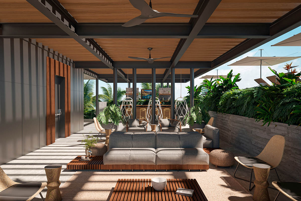 Render alberca Valenia 218 | PLAYA DEL CARMEN